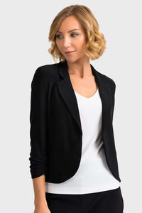 Joseph Ribkoff Essential Blazer in Black 143148 Joseph RibkoffBlack, bolero, essential, essentials, Jacket, Jersey, Joseph Ribkoff, ribkoff essential, ribkoff essentials