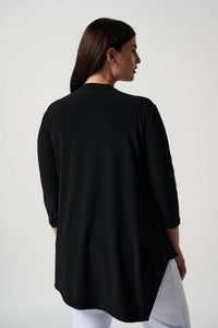 Joseph Ribkoff Asymmetrical Tunic in Black 161066