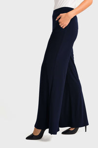 Joseph Ribkoff Essential Wide Leg Pant in Midnight 161096 Joseph RibkoffBlack, black culotte, black pant, culottes, essential, Joseph Ribkoff, ribkoff essentials, Ribkoff Midnight, wide leg pant, Yacht Club