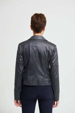 Joseph Ribkoff Faux Leather Jacket in Ink 213945 Joseph RibkoffBlack, Jacket, Joseph Ribkoff