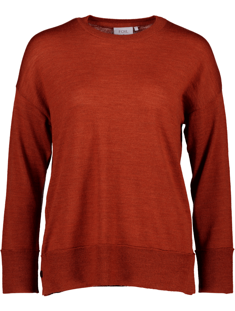 Foil Mr Brightside Sweater in Marsala Foilfoil, Foil W21, Knit, new zealand, top