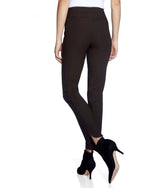 Up 28 Inch Petal Slit Pant in Black Up65027UP, black pant, made in australia, pant, stretch fabric, up pants, Up s21