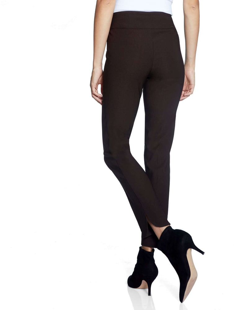 Up 28 Inch Petal Slit Pant in Black Up65027UP, black pant, made in australia, pant, stretch fabric, up pants, Up s21