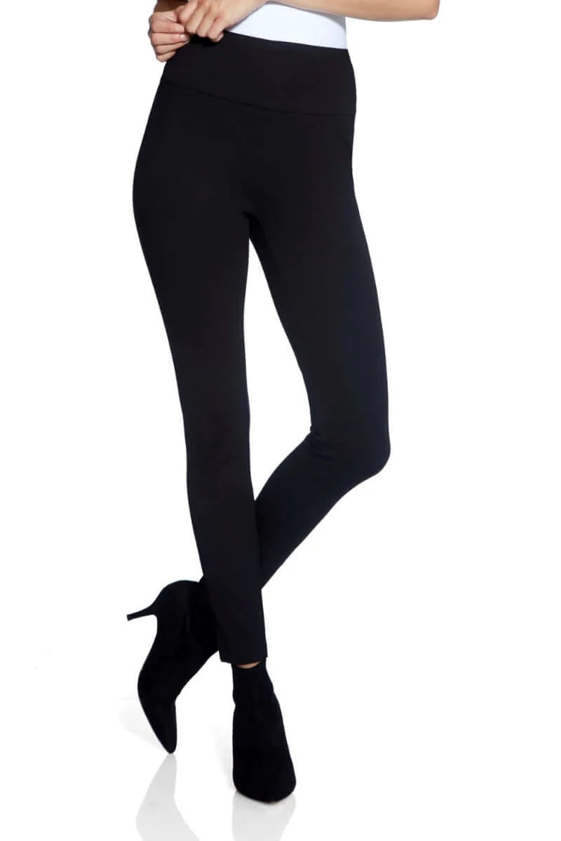 UP! 28 Inch Ponte Illusion Legging in Black 66024UP