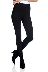 UP! 28 Inch Ponte Illusion Legging in Black 66024UP
