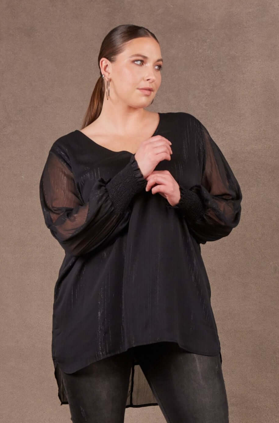Eb & Ive Bantu Top in Ebony