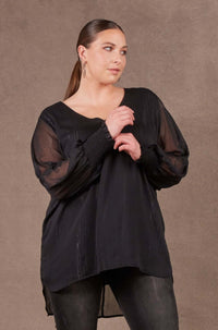 Eb & Ive Bantu Top in Ebony