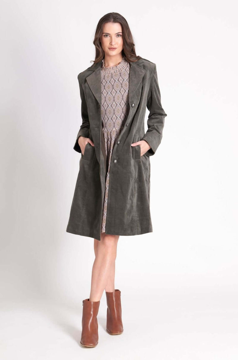 Foil Of Your Own Accord Coat in Sage