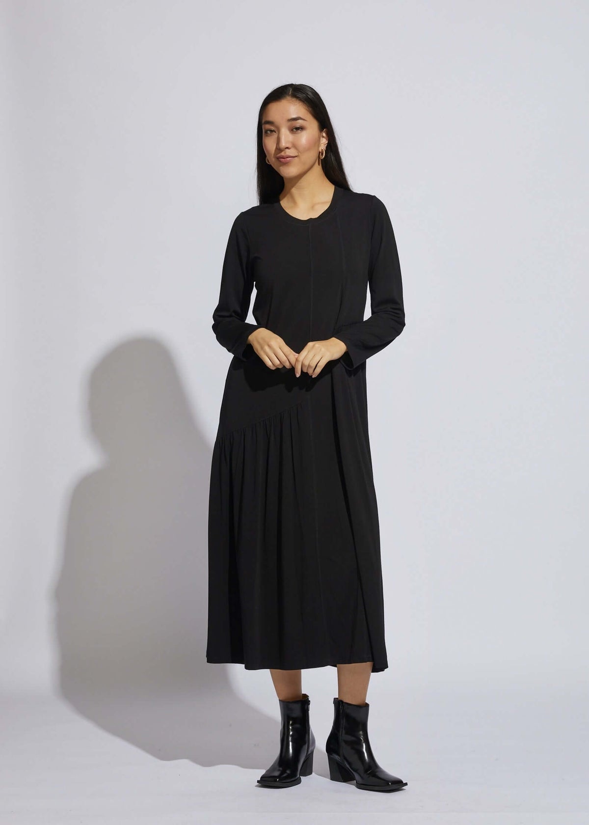 LD & Co Maxi Knit Dress in Black