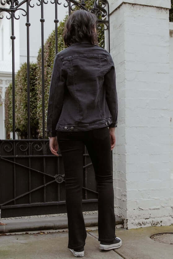 New London LORRY Denim Jacket in Charcoal