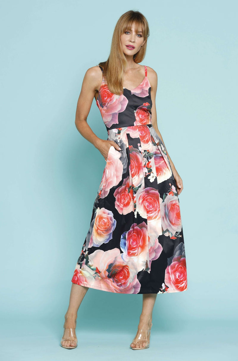 Pink Ruby In Bloom Flare Dress