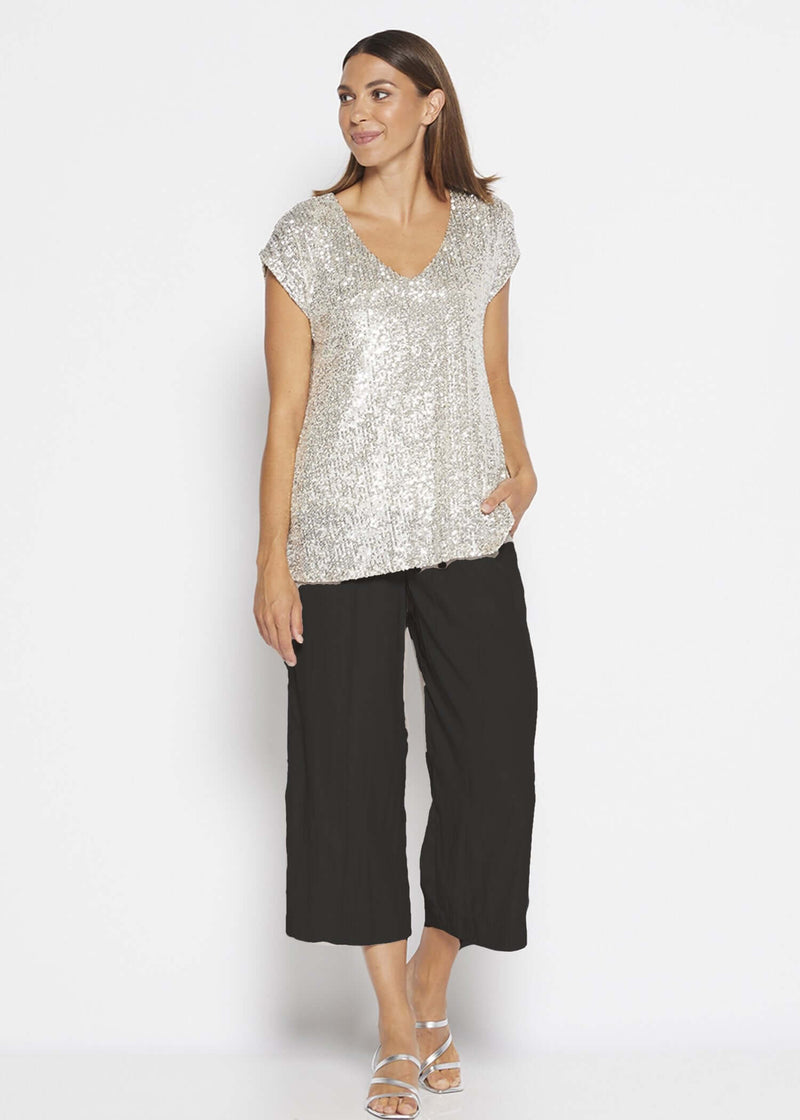 Philosophy STEELE Sequin Top in Champagne Sparkle