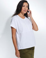 Marco Polo Contrast Tee in White 37341