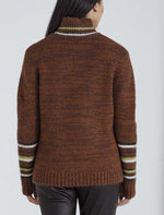 Marco Polo Chunky Stripe Knit in Toffee Mix