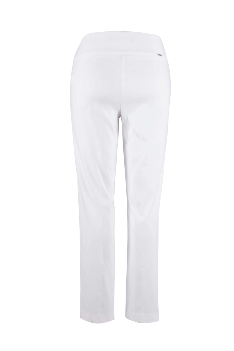 Up Basic 28 Inch Straight Leg Pant in White