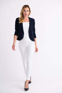 Joseph Ribkoff Essential Blazer in Midnight 143148 Joseph Ribkoffbolero, essential, Jacket, Jersey, Joseph Ribkoff, Navy, ribkoff essential, ribkoff essentials