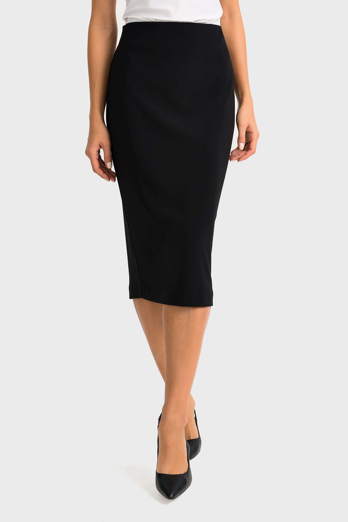 Joseph Ribkoff Essential Pencil Skirt in Black & Midnight 163083 Joseph RibkoffBlack, essential, essentials, Jersey, Joseph Ribkoff, midnight, pencil skirt, ribkoff essential, ribkoff essentials, skirt