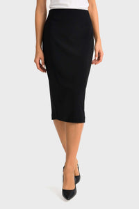Joseph Ribkoff Essential Pencil Skirt in Black & Midnight 163083 Joseph RibkoffBlack, essential, essentials, Jersey, Joseph Ribkoff, midnight, pencil skirt, ribkoff essential, ribkoff essentials, skirt