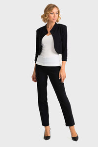 Joseph Ribkoff Essential Short Bolero in Black & Midnight 32083/213707 Joseph Ribkoff213707, 32083, Black, bolero, essential, essentials, Jacket, Jersey, Joseph Ribkoff, midnight, Navy, ribkoff essential, ribkoff essentials