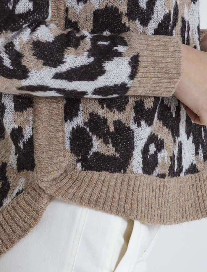 Marco Polo Sweater in Brushed Animal
