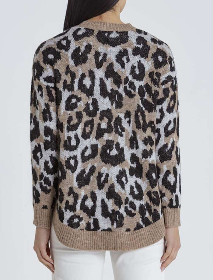 Marco Polo Sweater in Brushed Animal