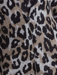 Marco Polo Longline Cardi in Brushed Animal