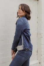 New London LORRY Denim Jacket in Charcoal