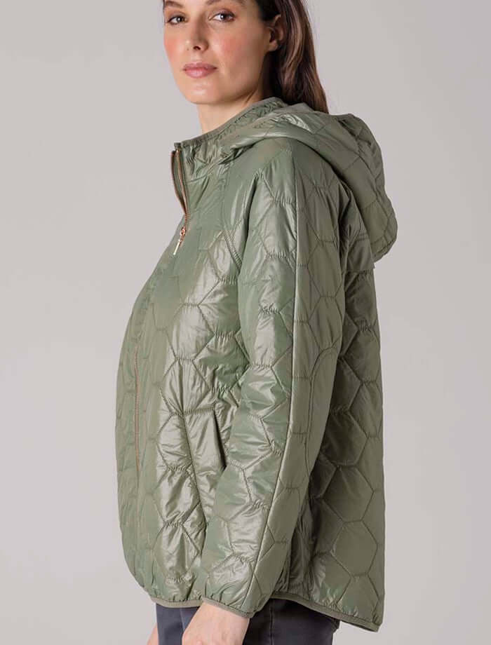 Yarra Trail Quilted Jacket in Beanstalk