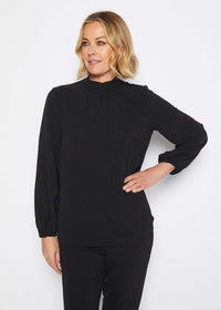 Philosophy OWENS Tie Neck Top in Black