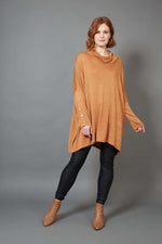 Eb & Ive Tyra Roll Knit in Caramel
