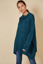 Eb & Ive Tyra Roll Knit in Teal
