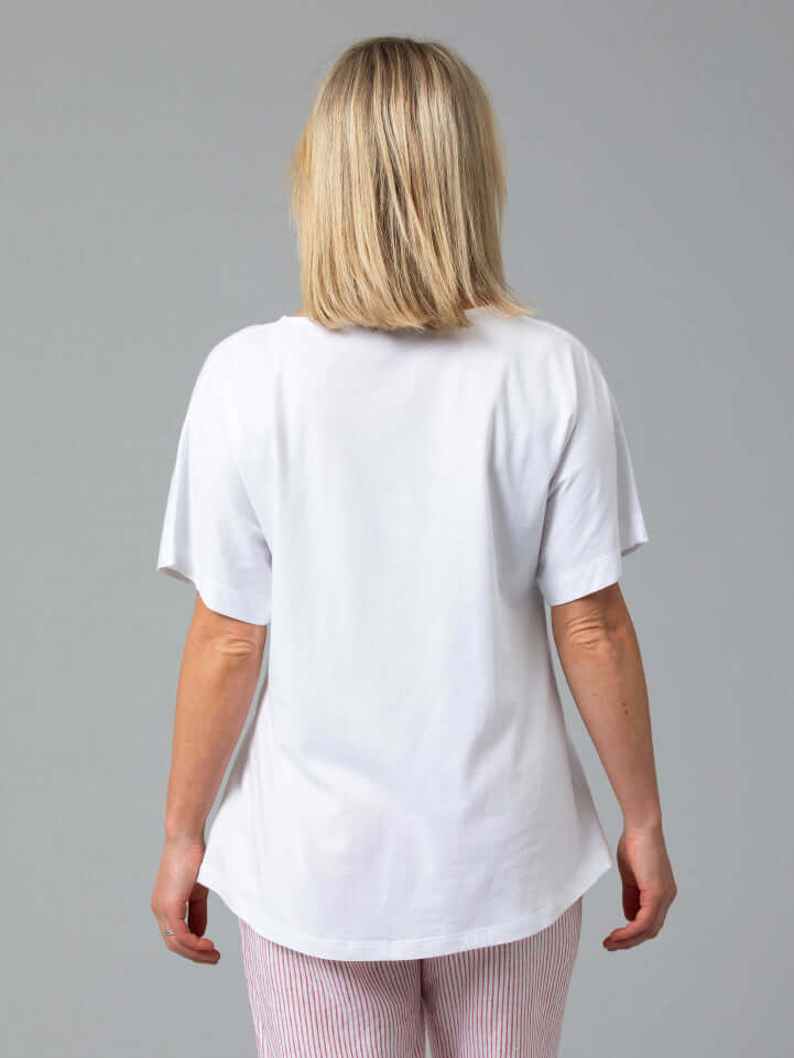 Yarra Trail Pintuck Tee in White Yarra Trailmarco polo, tee, white, yarra trail, YT22S7211